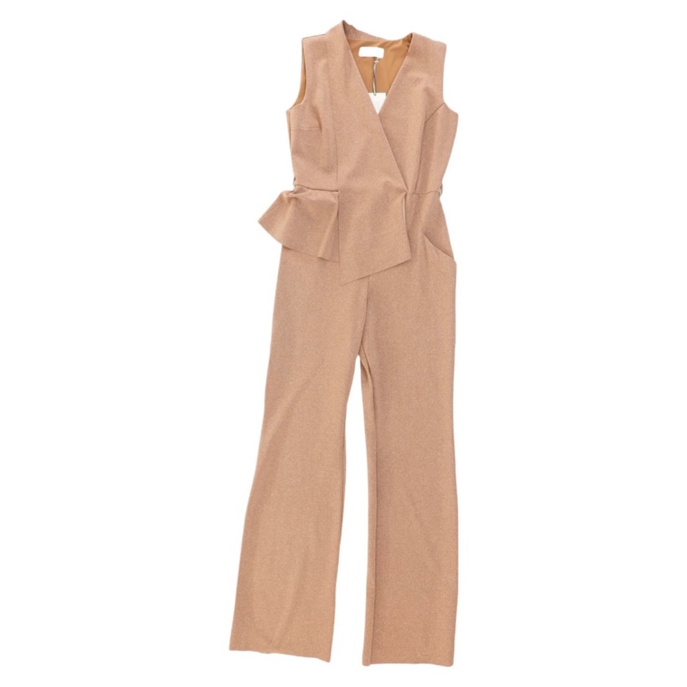 Chiara Boni Brown Sparkle Jumpsuit * NEW
